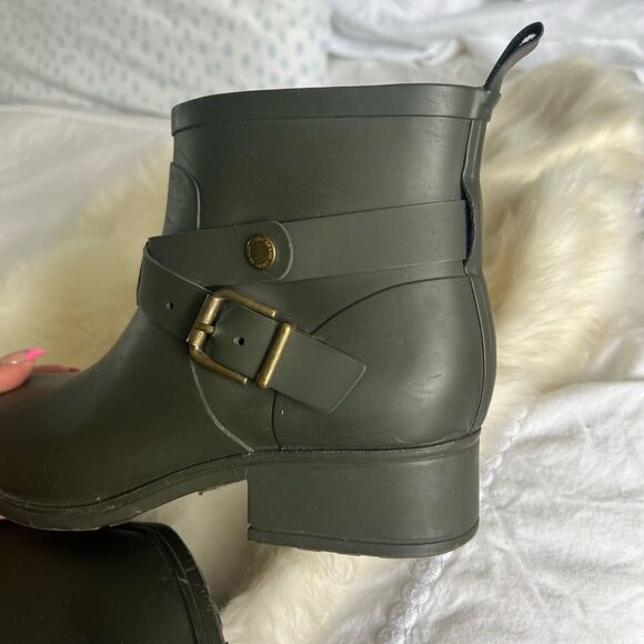 Lucky brand ankle rain boots Olive green - Picture 6 of 6